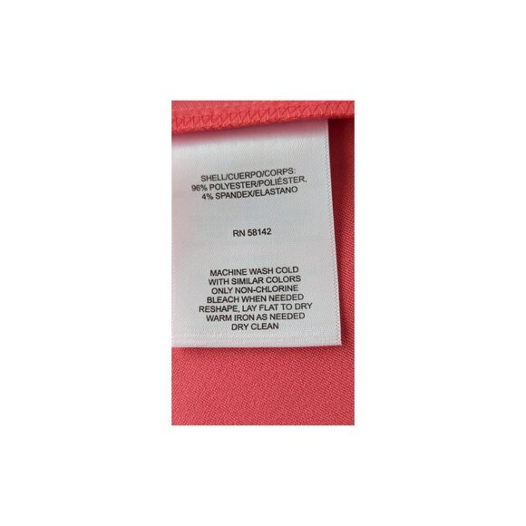 Maggy London Calypso Coral Fit & Flare Dress | Asymmetrical Hem | Size 4 | NWT - Picture 9 of 9